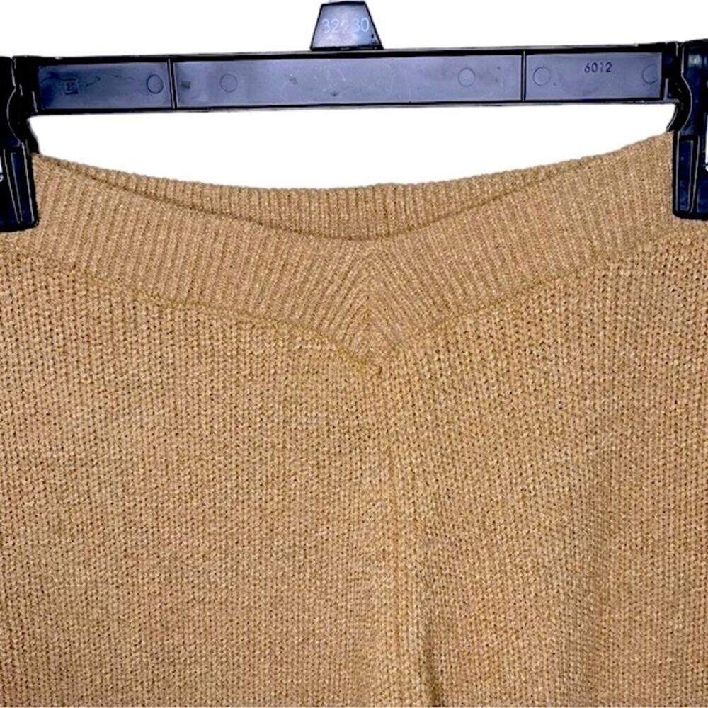 NWT SER•O•YA Brown London Pants Knit‎ Flare High Rise Slight V Waist Size Large - Picture 10 of 15